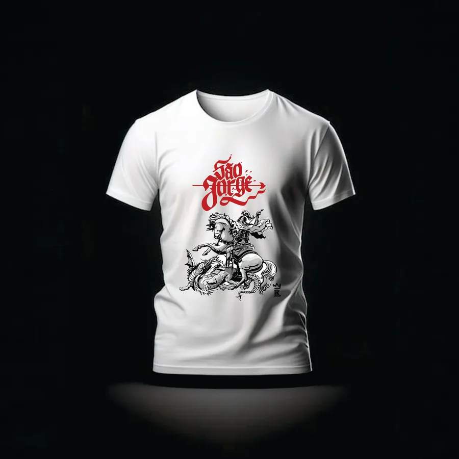 Camiseta São Jorge — Oração — Rei 7 da Lira